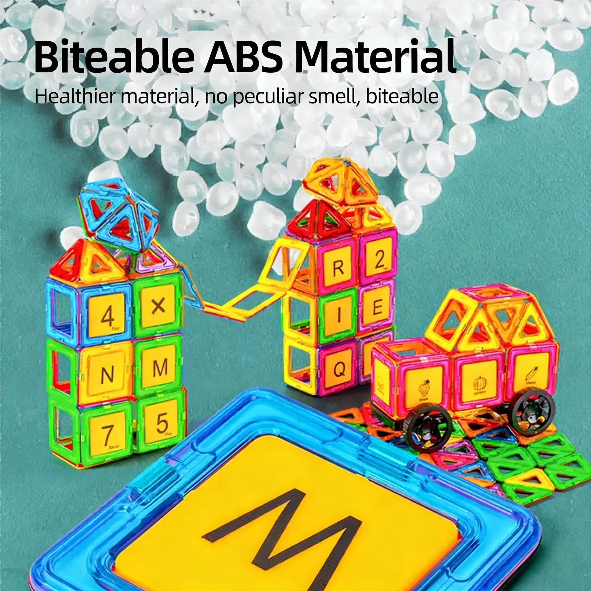 Magnetic Building Blocks Set - Educational STEM Toy for Kids 3+